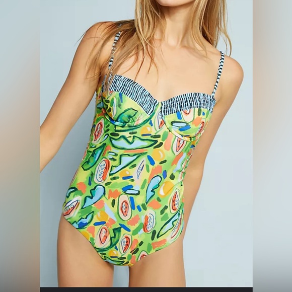 Like new Dorothy Shain Bora Bora Bustier One-Piece Swimsuit - Picture 1 of 10